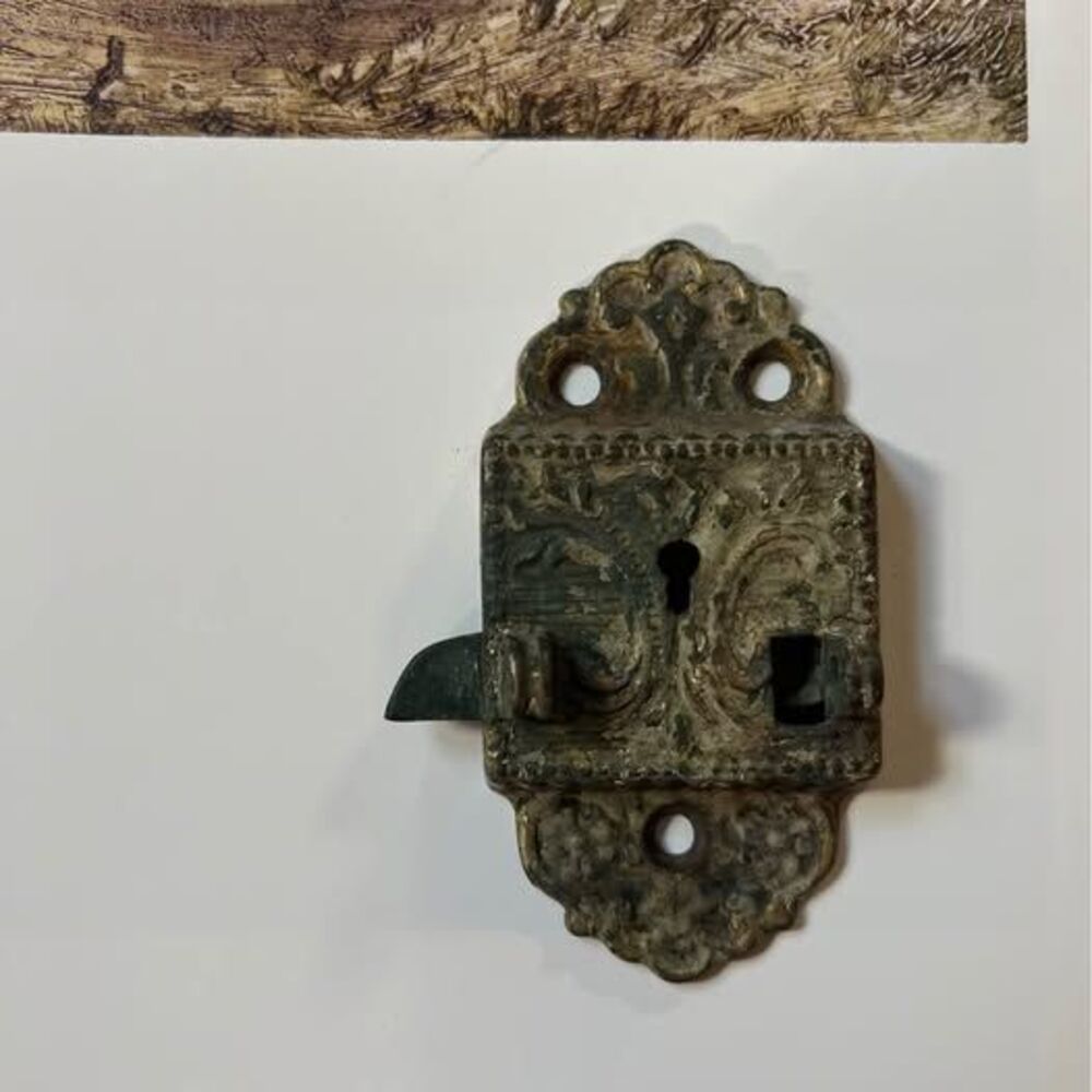 Antique Victorian Brass Icebox Latch